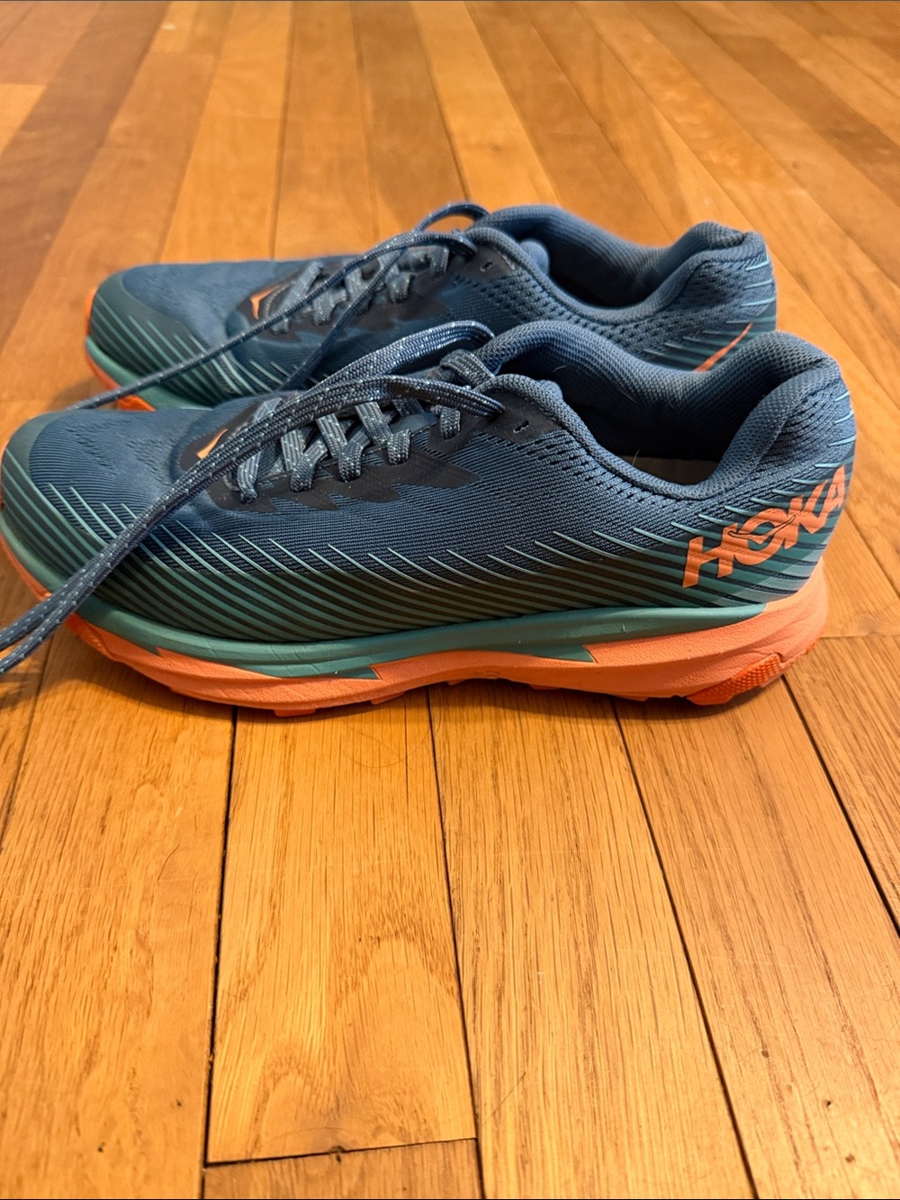 Hoka Blue Teal Orange Women's/Unisex Running Shoes
